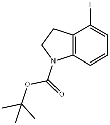 1-BOC-4-IODO-2,3-DIHYDRO-1H-INDOLE Structure