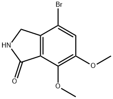 4-溴-6,7-二甲氧基-1-异吲哚啉-1-酮, 954239-46-4, 结构式