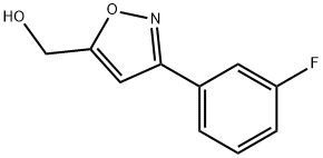[3-(3-氟苯基)异噁唑-5-基]甲醇,954240-02-9,结构式