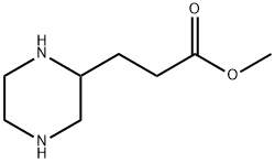 3-哌嗪-2-基-丙酸甲酯, 954240-18-7, 结构式