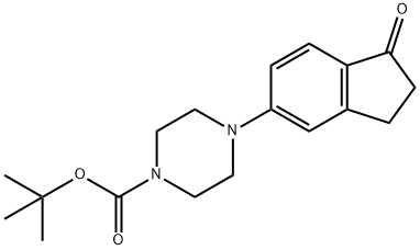 1-BOC-4-(1-OXO-INDAN-5-YL)-PIPERAZINE Structure