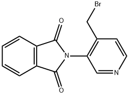 4-BROMOMETHYL-3-PHTHALIMIDO-PYRIDINE Struktur