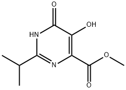 5,6-DIHYDROXY-2-ISOPROPYL-PYRIMIDINE-4-CARBOXYLIC ACID METHYL ESTER Structure