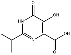5,6-二羟基-2-异丙基嘧啶-4-甲酸 结构式