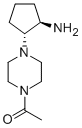 TRANS-2-(4-ACETYLPIPERAZIN-1-YL)CYCLOPENTANAMINE Struktur