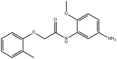 N-(5-Amino-2-methoxyphenyl)-2-(2-methylphenoxy)-acetamide Struktur