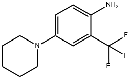 4-ピペリジン-1-イル-2-(トリフルオロメチル)アニリン 化学構造式
