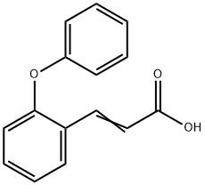 3-(2-苯氧基苯基)丙烯酸, 95433-16-2, 结构式