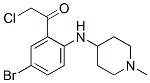 Ethanone,  1-[5-bromo-2-[(1-methyl-4-piperidinyl)amino]phenyl]-2-chloro- Struktur