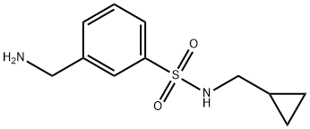 3-(aminomethyl)-N-(cyclopropylmethyl)benzenesulfonamide Structure