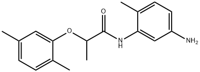 N-(5-Amino-2-methylphenyl)-2-(2,5-dimethylphenoxy)propanamide,954572-84-0,结构式