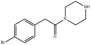 2-(4-Bromophenyl)-1-(piperazin-1-yl)ethanone Structure