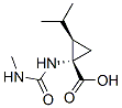 Cyclopropanecarboxylic acid, 1-[[(methylamino)carbonyl]amino]-2-(1-methylethyl)-, cis- (9CI),95474-37-6,结构式