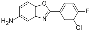 2-(3-CHLORO-4-FLUOROPHENYL)-1,3-BENZOXAZOL-5-AMINE 化学構造式