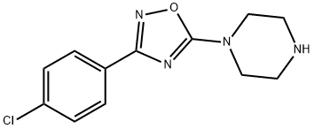 1-[3-(4-Chlorophenyl)-1,2,4-oxadiazol-5-yl]-piperazine hydrochloride Struktur