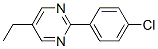 Pyrimidine, 2-(4-chlorophenyl)-5-ethyl- (9CI) 化学構造式