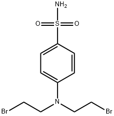 4-[Bis(2-bromoethyl)amino]benzene-1-sulfonamide 结构式