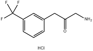 1-AMINO-3-[4-(TRIFLUOROMETHYL)PHENYL]ACETONE HYDROCHLORIDE,955036-71-2,结构式
