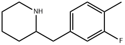 2-(3-FLUORO-4-METHYL-BENZYL)-PIPERIDINE 结构式