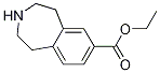 1H-3-BENZAZEPINE-7-CARBOXYLIC ACID, 2,3,4,5-TETRAHYDRO-, ETHYL ESTER Struktur
