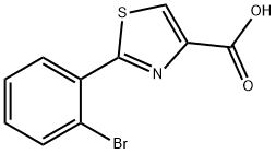2-(2-BROMO-PHENYL)-THIAZOLE-4-CARBOXYLIC ACID Structure