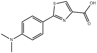 2-(4-(DiMethylaMino)phenyl)thiazole-4-carboxylic acid Structure