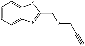 Benzothiazole, 2-[(2-propynyloxy)methyl]- (9CI) 化学構造式