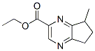 1-Propanone,1-(6,7-dihydro-7-methyl-5H-cyclopentapyrazin-2-yl)-(9CI) 结构式