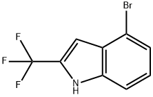 2-三氟甲基-4-溴吲哚, 955978-75-3, 结构式