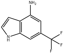 6-(三氟甲基)-1H-吲哚-4-胺, 955978-79-7, 结构式