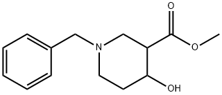 1-苄基-4-羟基哌啶-3-甲酸甲酯,955998-64-8,结构式