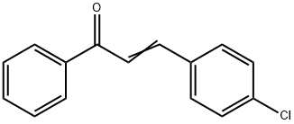 1-(4-クロロフェニル)-3-フェニル-1-プロペン-3-オン 化学構造式