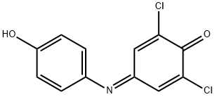 2,6-ジクロロ-4-[(4-ヒドロキシフェニル)イミノ]-2,5-シクロヘキサジエン-1-オン 化学構造式
