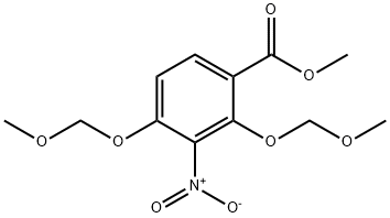 METHYL 2,4-BIS(METHOXYMETHOXY)-3-NITROBENZOATE 化学構造式
