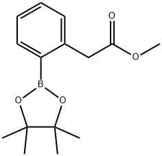Methyl 2-(2-(4,4,5,5-tetramethyl-1,3,2-dioxaborolan-2-yl)phenyl)acetate Structure