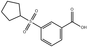 3-(cyclopentylsulfonyl)benzoic acid,956235-16-8,结构式