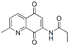 Propanamide,  N-(5,8-dihydro-2-methyl-5,8-dioxo-7-quinolinyl)- Struktur