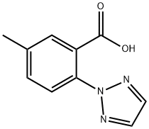 5-methyl-2-(2H-1,2,3-triazol-2-yl)benzoic acid Struktur