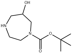 六氢-6-羟基-1H-1,4-二氮杂卓-1-甲酸叔丁酯,956317-40-1,结构式