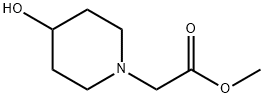 methyl 2-(4-hydroxypiperidin-1-yl)acetate Structure