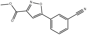 Methyl 5-(3-Cyanophenyl)isoxazole-3-carboxylate Structure