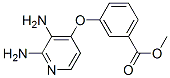 Benzoic  acid,  3-[(2,3-diamino-4-pyridinyl)oxy]-,  methyl  ester 化学構造式