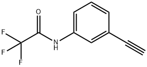 AcetaMide, N-(3-ethynylphenyl)-2,2,2-trifluoro-,95650-59-2,结构式