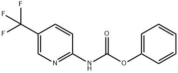 [5-(三氟甲基)吡啶-2-基]氨基甲酸苯酯 结构式