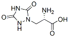 3-(3,5-dioxo-1,2,4-triazolidin-1-yl)alanine 结构式