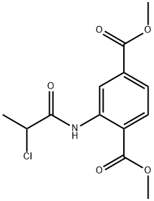 Dimethyl 2-[(2-chloropropanoyl)amino]terephthalate Structure