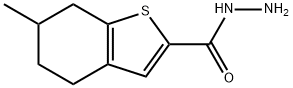 6-methyl-4,5,6,7-tetrahydro-1-benzothiophene-2-carbohydrazide(SALTDATA: FREE) Structure