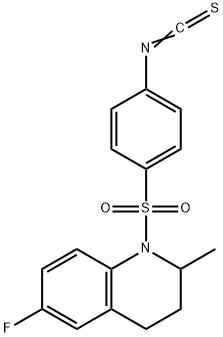 6-FLUORO-1-[(4-ISOTHIOCYANATOPHENYL)SULFONYL]-2-METHYL-1,2,3,4-TETRAHYDROQUINOLINE Structure