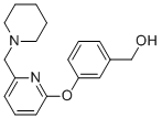 (3-(6-(PIPERIDIN-1-YLMETHYL)PYRIDIN-2-YLOXY)PHENYL)METHANOL 结构式