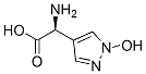 1H-Pyrazole-4-acetic  acid,  -alpha--amino-1-hydroxy-,  (-alpha-S)- Struktur